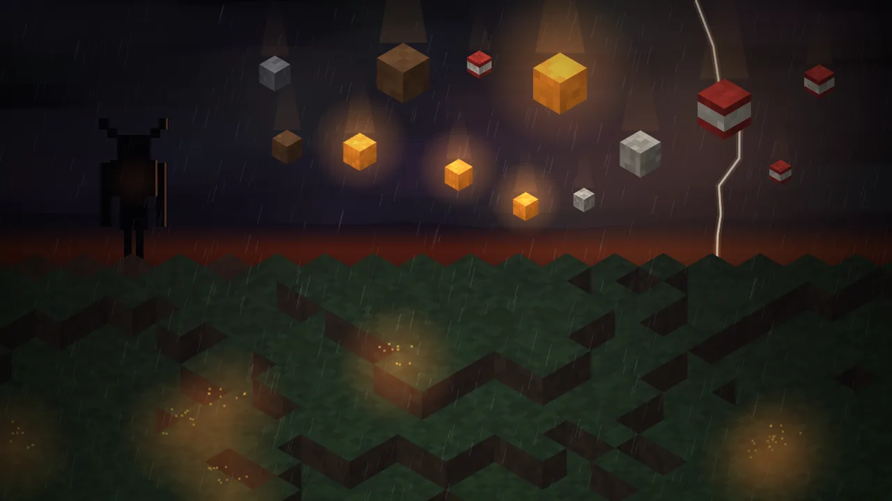 Ilustración de bloques cayendo en BlockRain